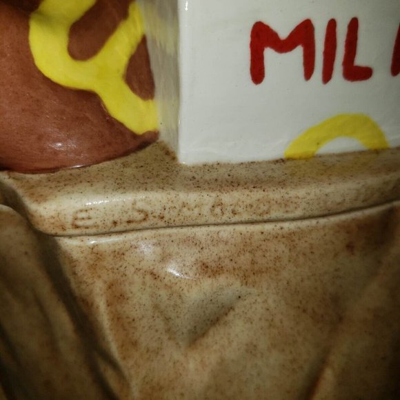 Vintage 1978 Large Ceramic Paper Grocery Bag Cookie Jar - Picture 7 of 13